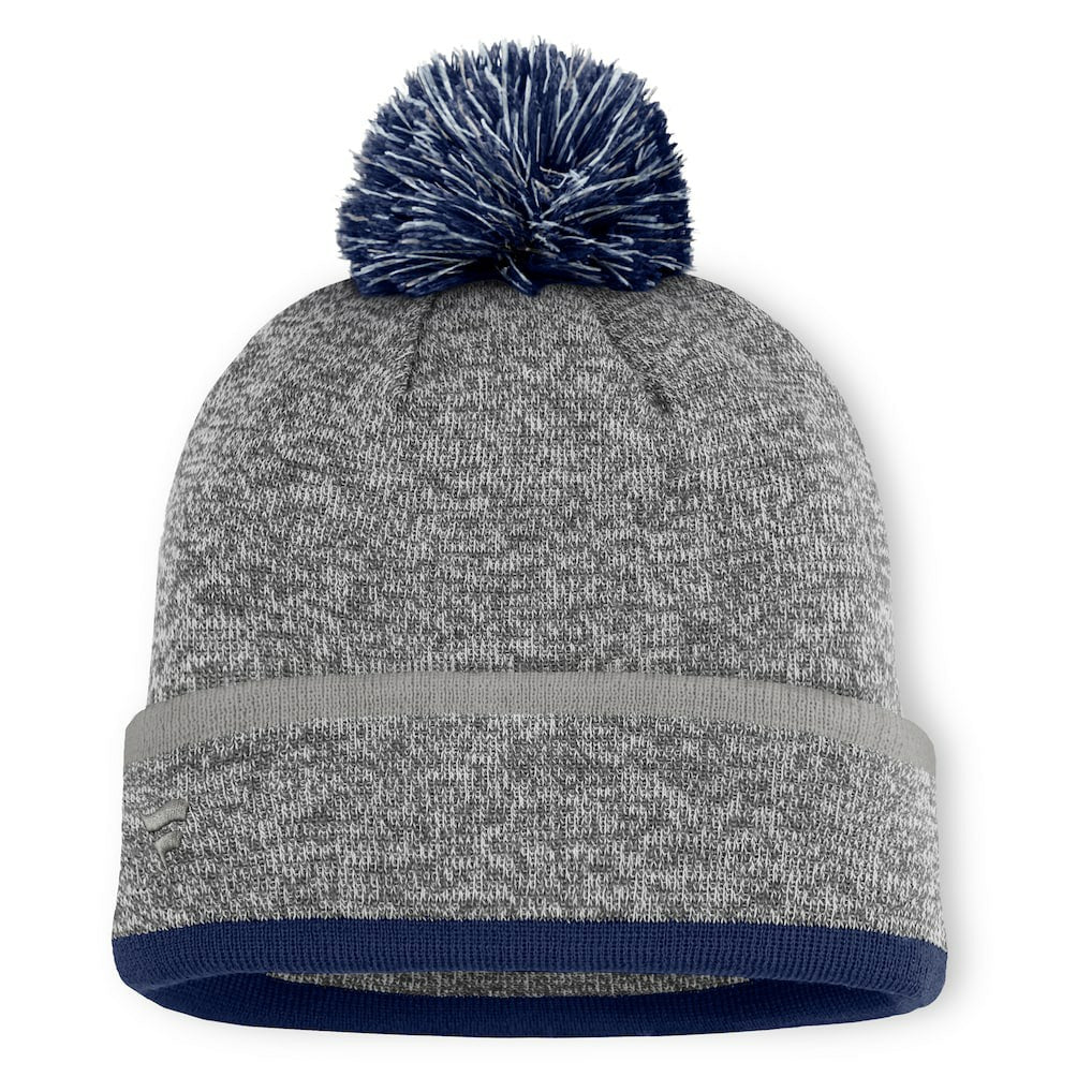 Dallas Cowboys Motion Cuffed Knit Hat with Pom Heather Gray