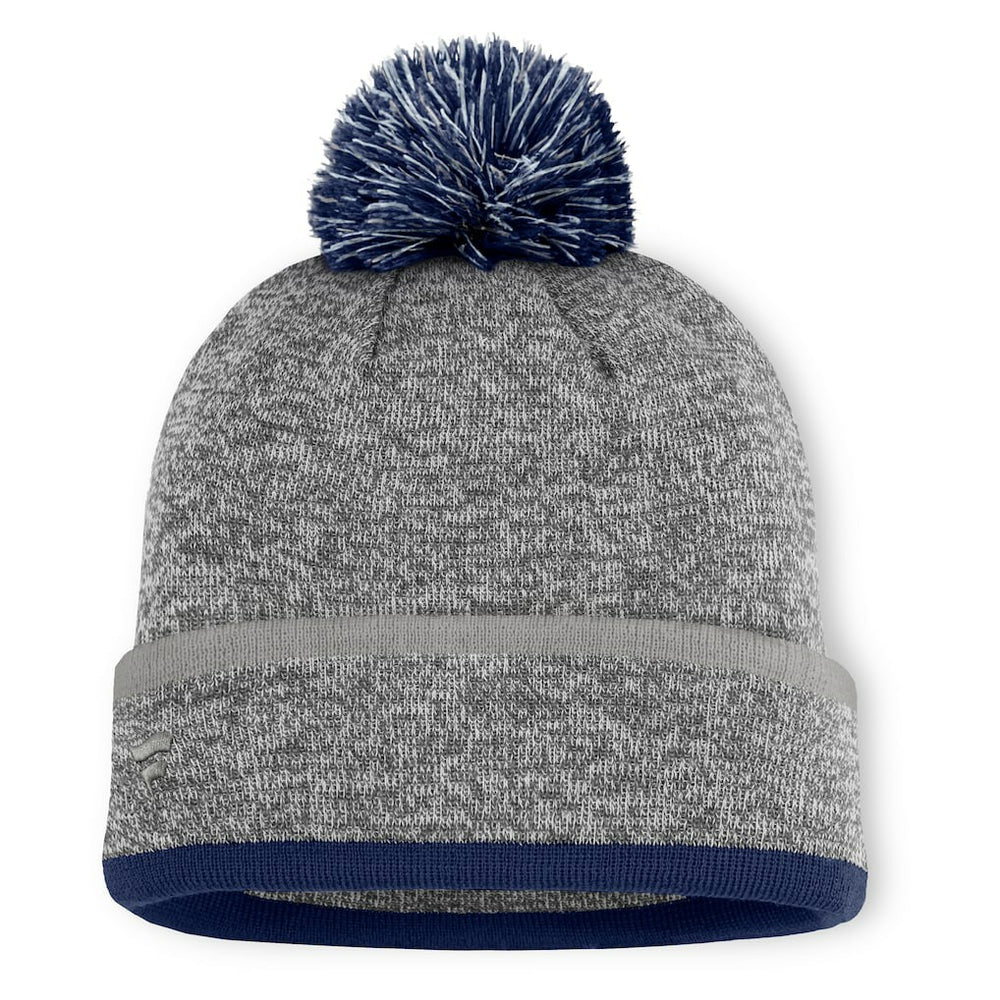 Dallas Cowboys Motion Cuffed Knit Hat with Pom Heather Gray