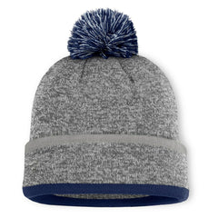 Dallas Cowboys Motion Cuffed Knit Hat with Pom Heather Gray