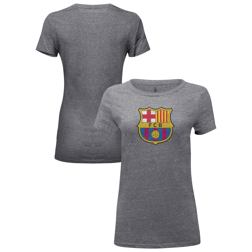 Barcelona 1863FC Women's Color Badge Tri-Blend T-Shirt Heather Gray sale