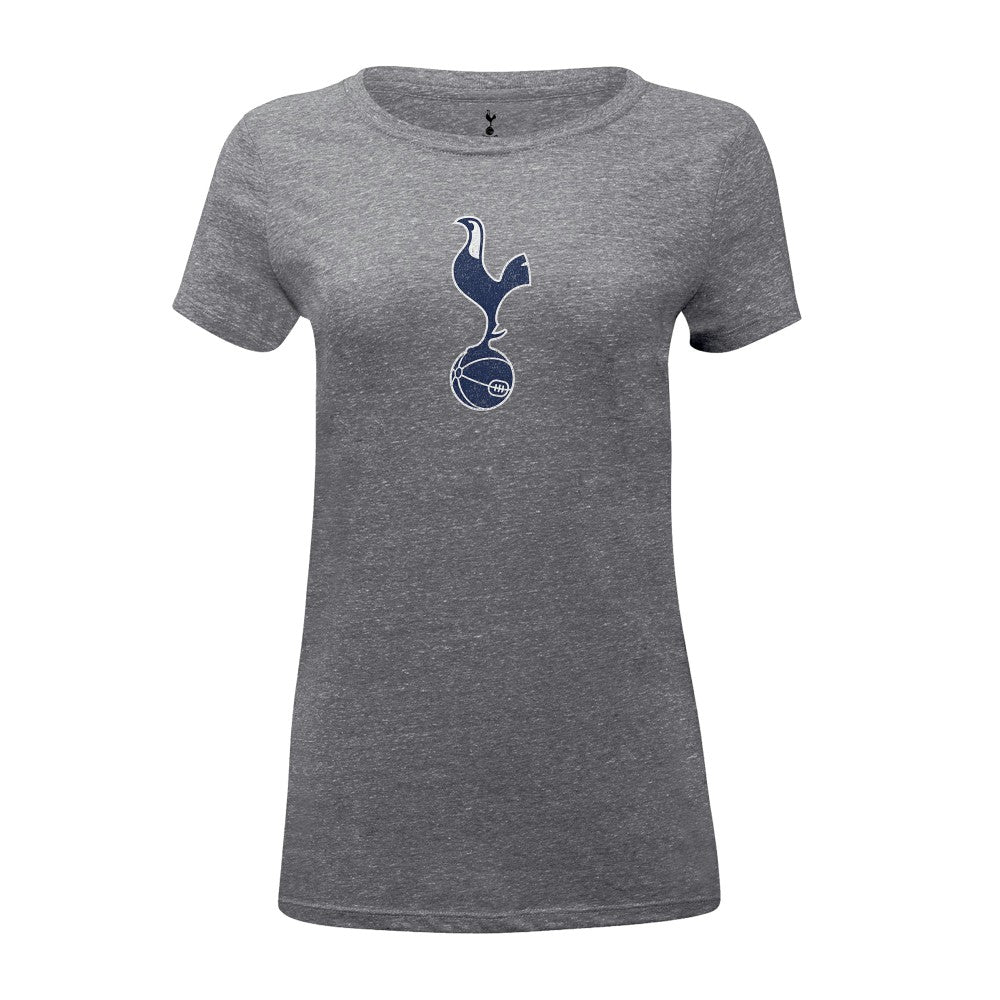 Tottenham Hotspur 1863FC Women's Color Badge Tri-Blend T-Shirt Heather Gray sale