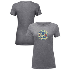 Club America 1863FC Women's Color Badge Tri-Blend T-Shirt Heather Gray shop