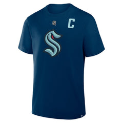 NHL Jordan Eberle Seattle Kraken Fanatics Authentic Stack Name & Number T-Shirt - Navy