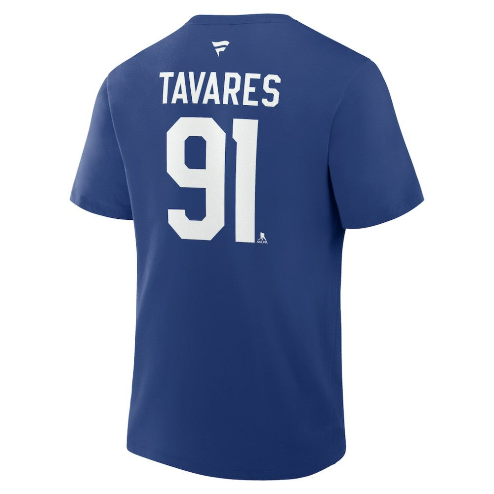 NHL John Tavares Toronto Maple Leafs Fanatics Authentic Stack Name & Number T-Shirt - Blue