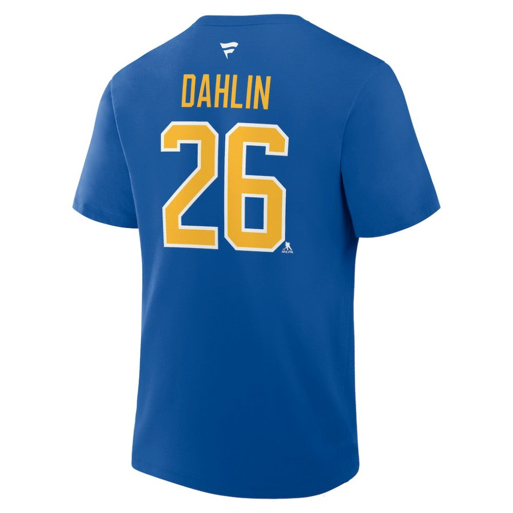 NHL Rasmus Dahlin Buffalo Sabres Fanatics Authentic Stack Name & Number T-Shirt - Royal