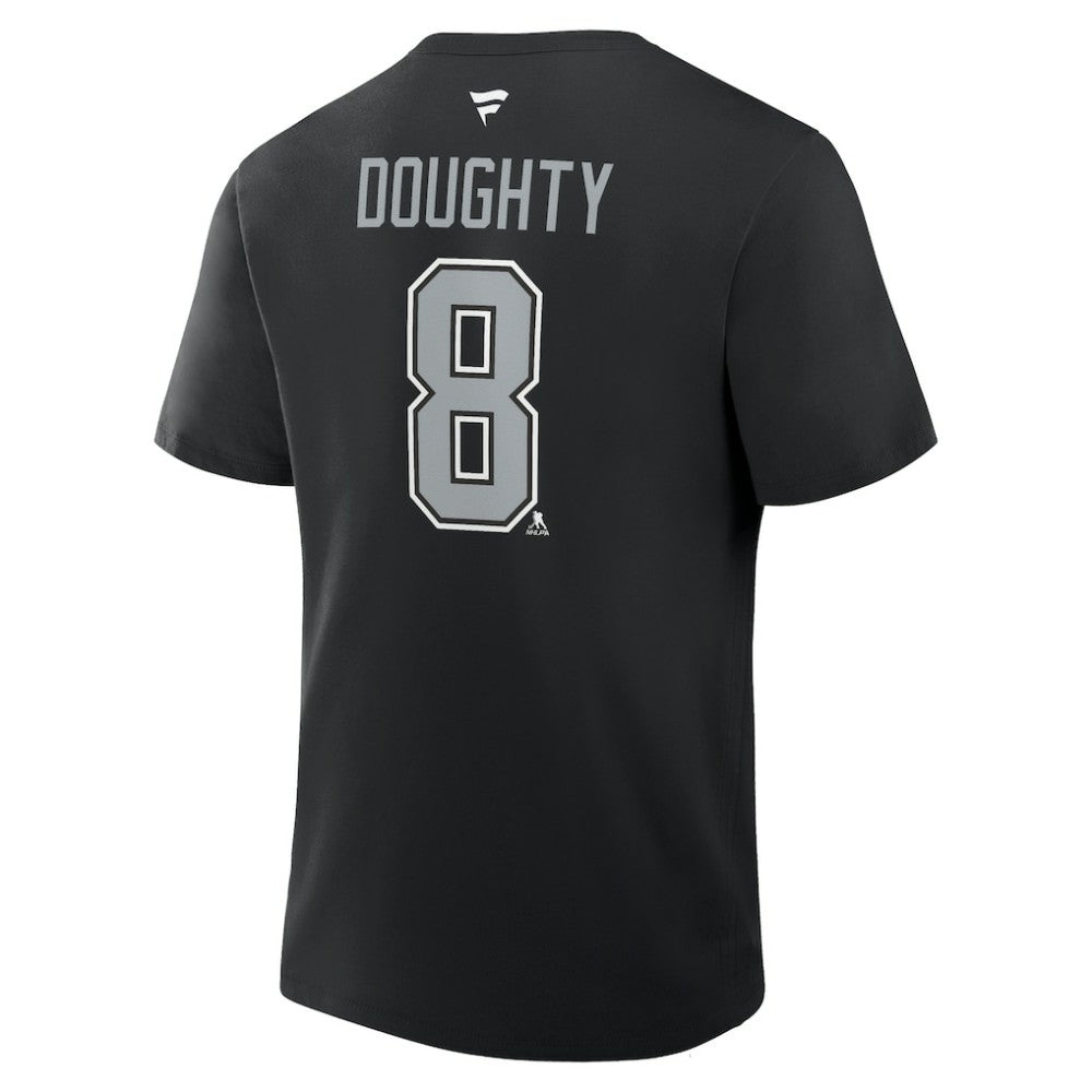 NHL Drew Doughty Los Angeles Kings Fanatics Authentic Stack Name & Number T-Shirt - Black