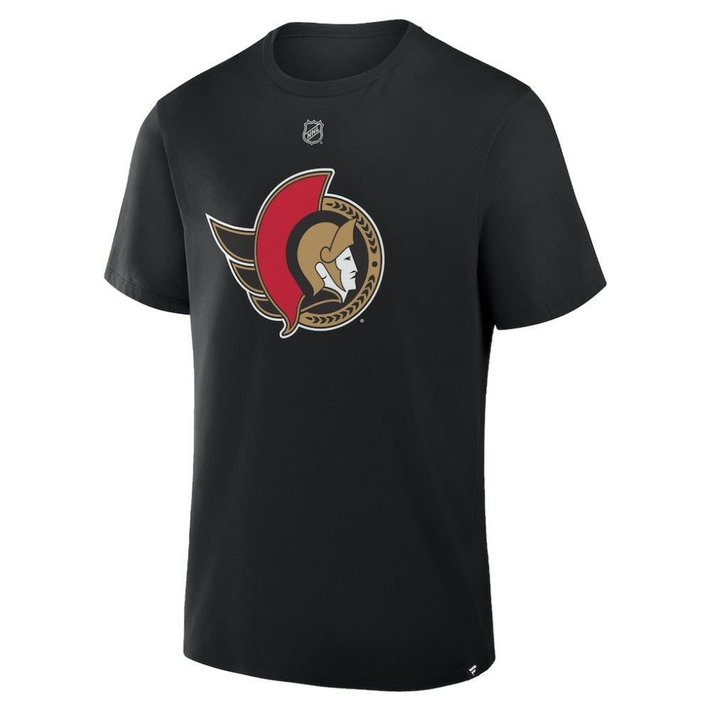 NHL Tim Stutzle Ottawa Senators Fanatics Authentic Stack Name & Number T-Shirt - Black