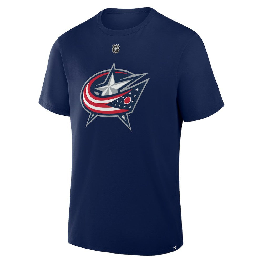 NHL Adam Fantilli Columbus Blue Jackets Fanatics Authentic Stack Name & Number T-Shirt - Navy