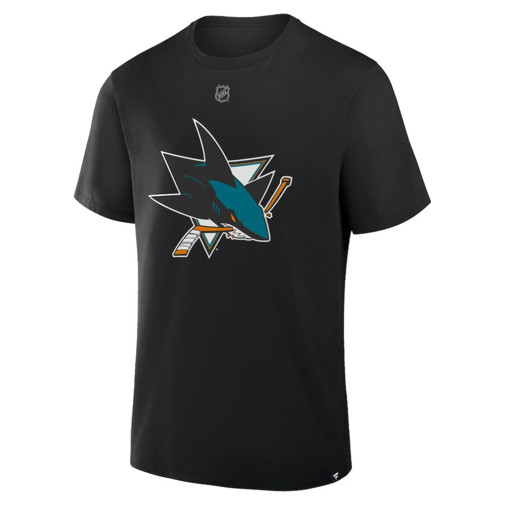 NHL Macklin Celebrini San Jose Sharks Fanatics Authentic Stack Name & Number T-Shirt - Black