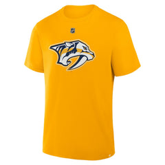 NHL Steven Stamkos Nashville Predators Fanatics Authentic Stack Name & Number T-Shirt - Gold