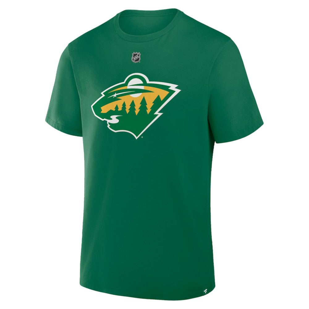 NHL Matthew Boldy Minnesota Wild Fanatics Authentic Stack Name & Number T-Shirt - Kelly Green