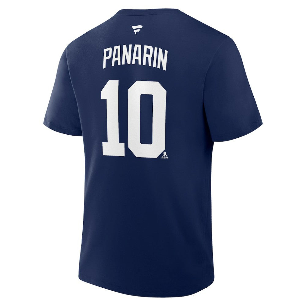 NHL Artemi Panarin New York Rangers Fanatics Authentic Stack Name & Number T-Shirt - Navy
