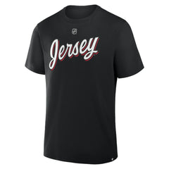 NHL Jacob Markstrom New Jersey Devils Fanatics Authentic Stack Name & Number T-Shirt - Black