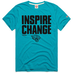 Jacksonville Jaguars Homage Unisex 2024 Inspire Change Tri-Blend T-Shirt Teal