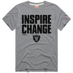 Las Vegas Raiders Homage Unisex 2024 Inspire Change Tri-Blend T-Shirt Gray