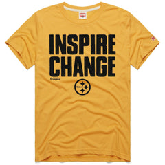 Pittsburgh Steelers Homage Unisex 2024 Inspire Change Tri-Blend T-Shirt Gold
