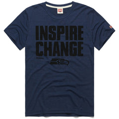 Seattle Seahawks Homage Unisex 2024 Inspire Change Tri-Blend T-Shirt College Navy