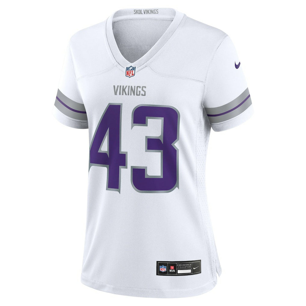 NFL Andrew Van Ginkel Minnesota Vikings Women's Alternate Game Jersey - White