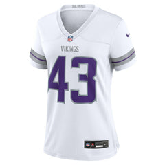 NFL Andrew Van Ginkel Minnesota Vikings Women's Alternate Game Jersey - White