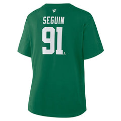 NHL Tyler Seguin Dallas Stars Fanatics Women's Authentic Stack Name & Number T-Shirt - Kelly Green