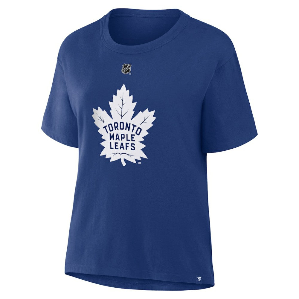 NHL William Nylander Toronto Maple Leafs Fanatics Women's Authentic Stack Name & Number T-Shirt - Blue