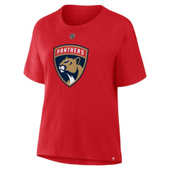 NHL Matthew Tkachuk Florida Panthers Fanatics Women's Authentic Stack Name & Number T-Shirt - Red