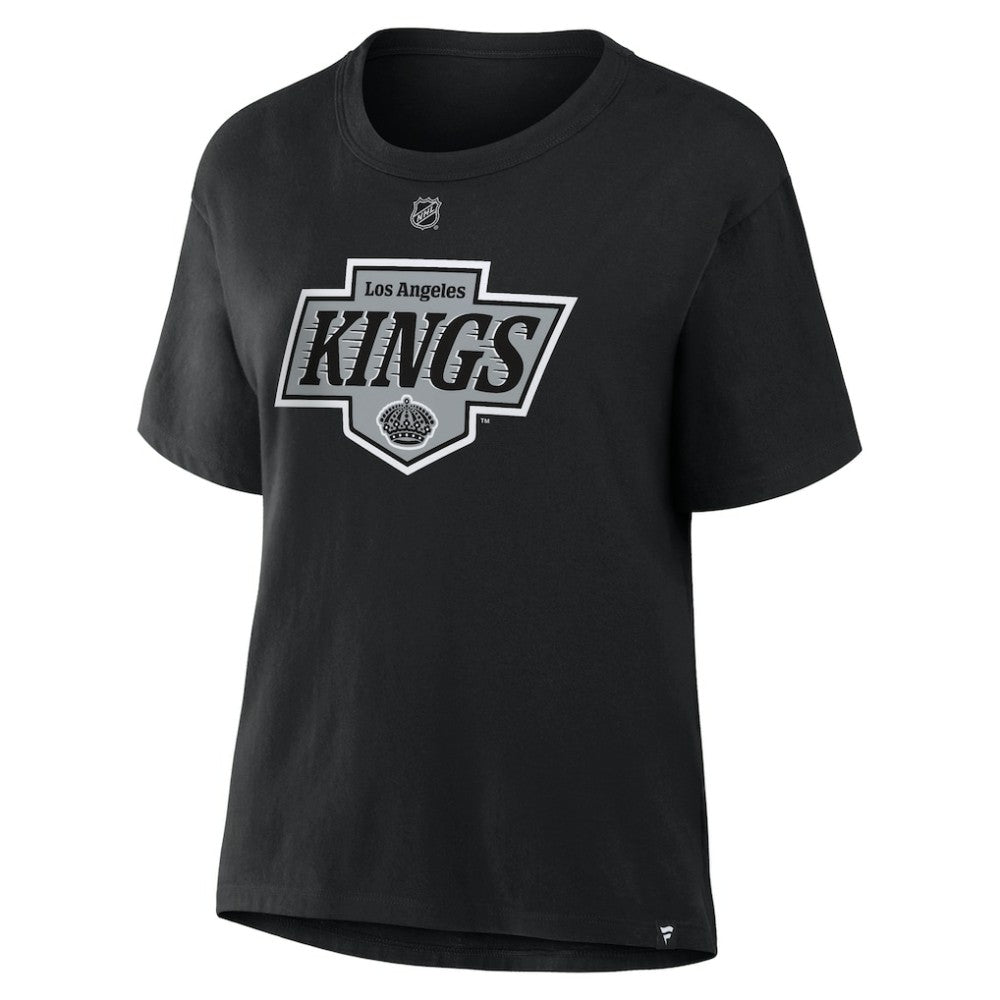 NHL Drew Doughty Los Angeles Kings Fanatics Women's Authentic Stack Name & Number T-Shirt - Black