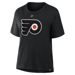 NHL Matvei Michkov Philadelphia Flyers Fanatics Women's Authentic Stack Name & Number T-Shirt - Black