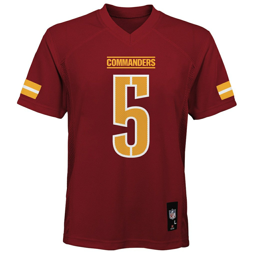 Jayden Daniels Washington Commanders Youth Replica Player Jersey Burgundy