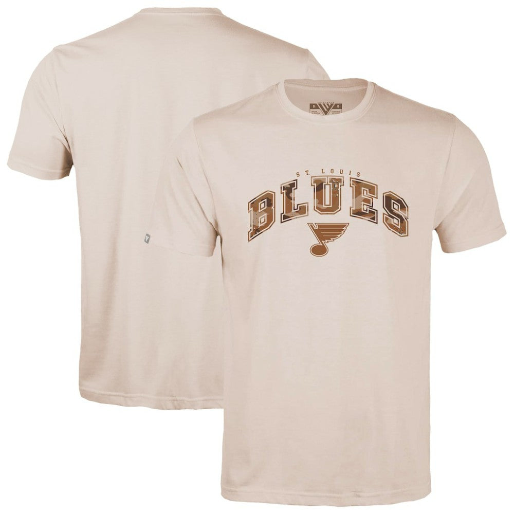 NHL St. Louis Blues Levelwear Desert Camo Richmond Decoy T-Shirt - Khaki