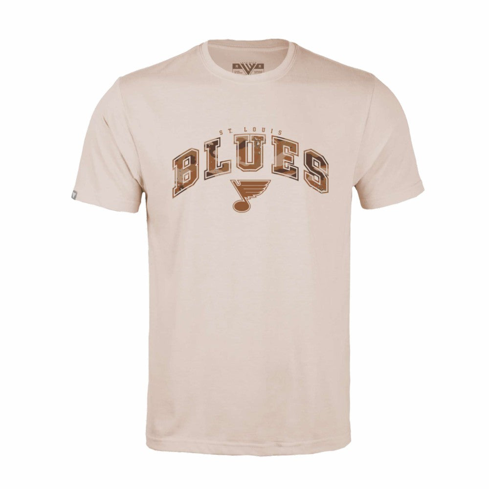 NHL St. Louis Blues Levelwear Desert Camo Richmond Decoy T-Shirt - Khaki