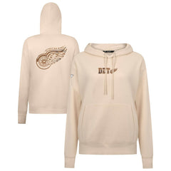 NHL Detroit Red Wings Levelwear Women's Desert Camo Adorn Battalion Pullover Hoodie - Khaki