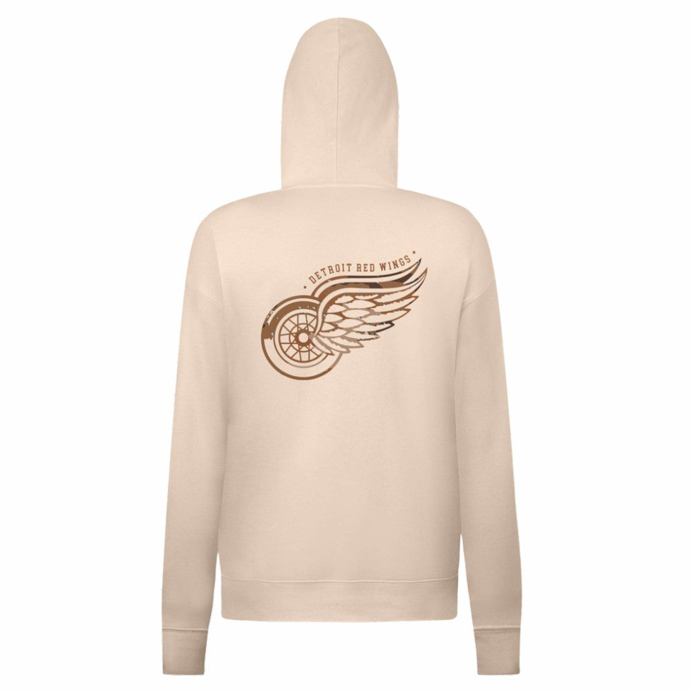 NHL Detroit Red Wings Levelwear Women's Desert Camo Adorn Battalion Pullover Hoodie - Khaki