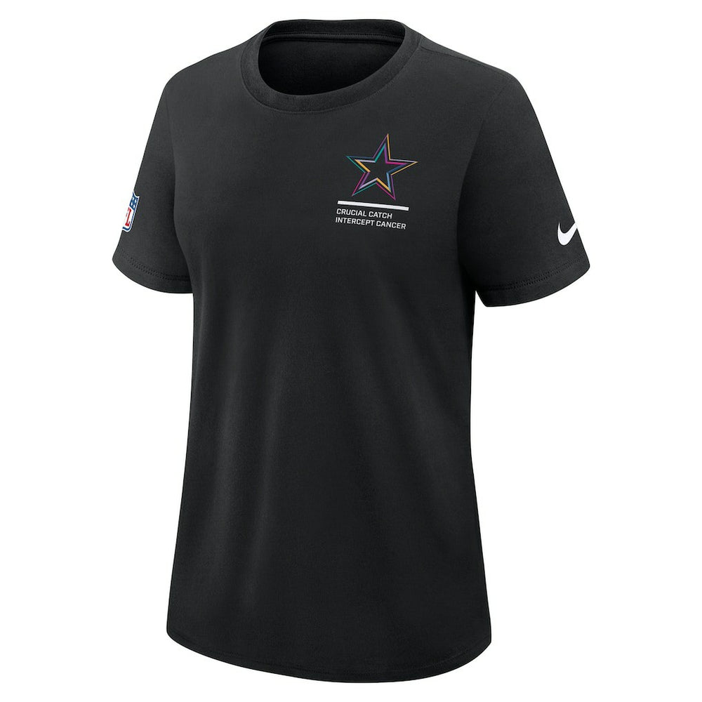 Dallas Cowboys Women's 2025 NFL Crucial Catch Tri-Blend Dri-FIT T-Shirt Black