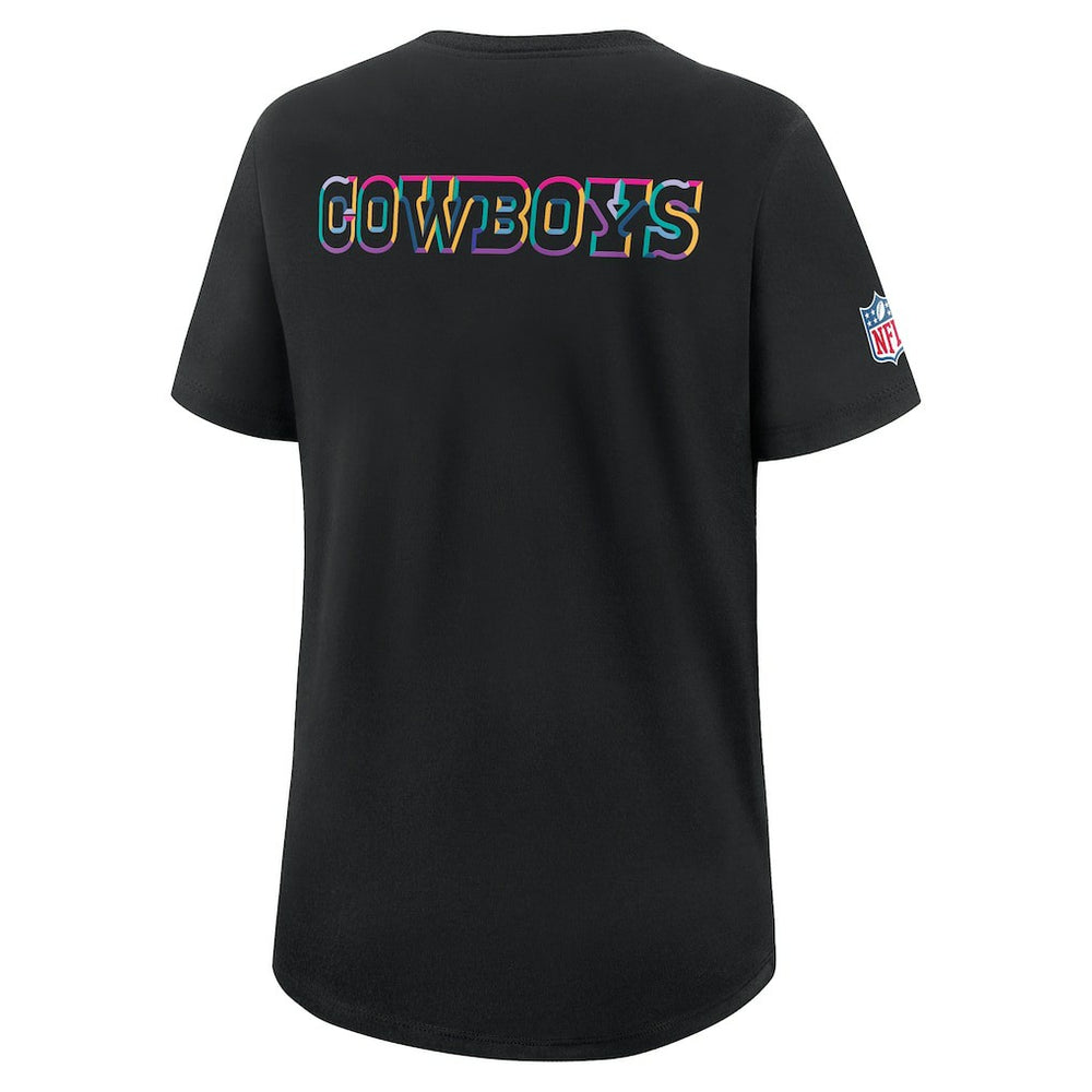 Dallas Cowboys Women's 2025 NFL Crucial Catch Tri-Blend Dri-FIT T-Shirt Black