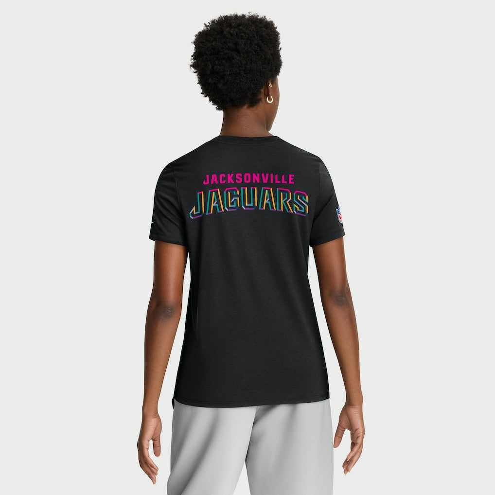 Jacksonville Jaguars Women's 2025 NFL Crucial Catch Tri-Blend Dri-FIT T-Shirt Black