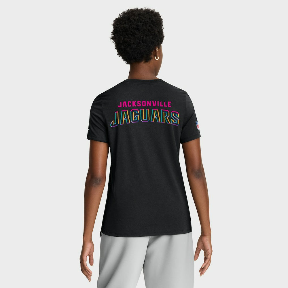 Jacksonville Jaguars Women's 2025 NFL Crucial Catch Tri-Blend Dri-FIT T-Shirt Black