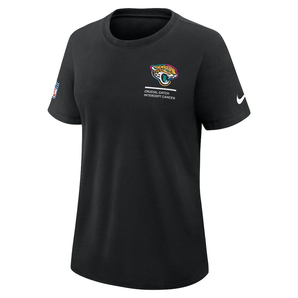 Jacksonville Jaguars Women's 2025 NFL Crucial Catch Tri-Blend Dri-FIT T-Shirt Black