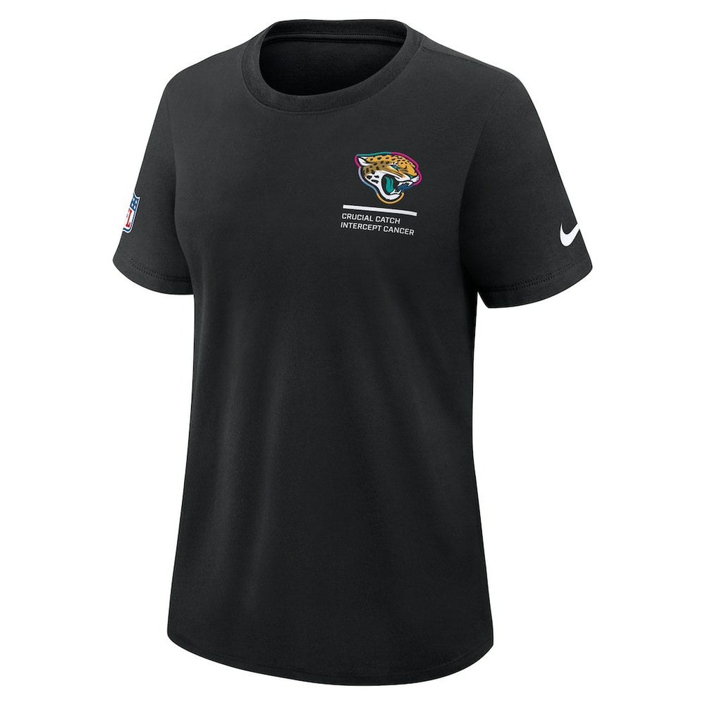 Jacksonville Jaguars Women's 2025 NFL Crucial Catch Tri-Blend Dri-FIT T-Shirt Black