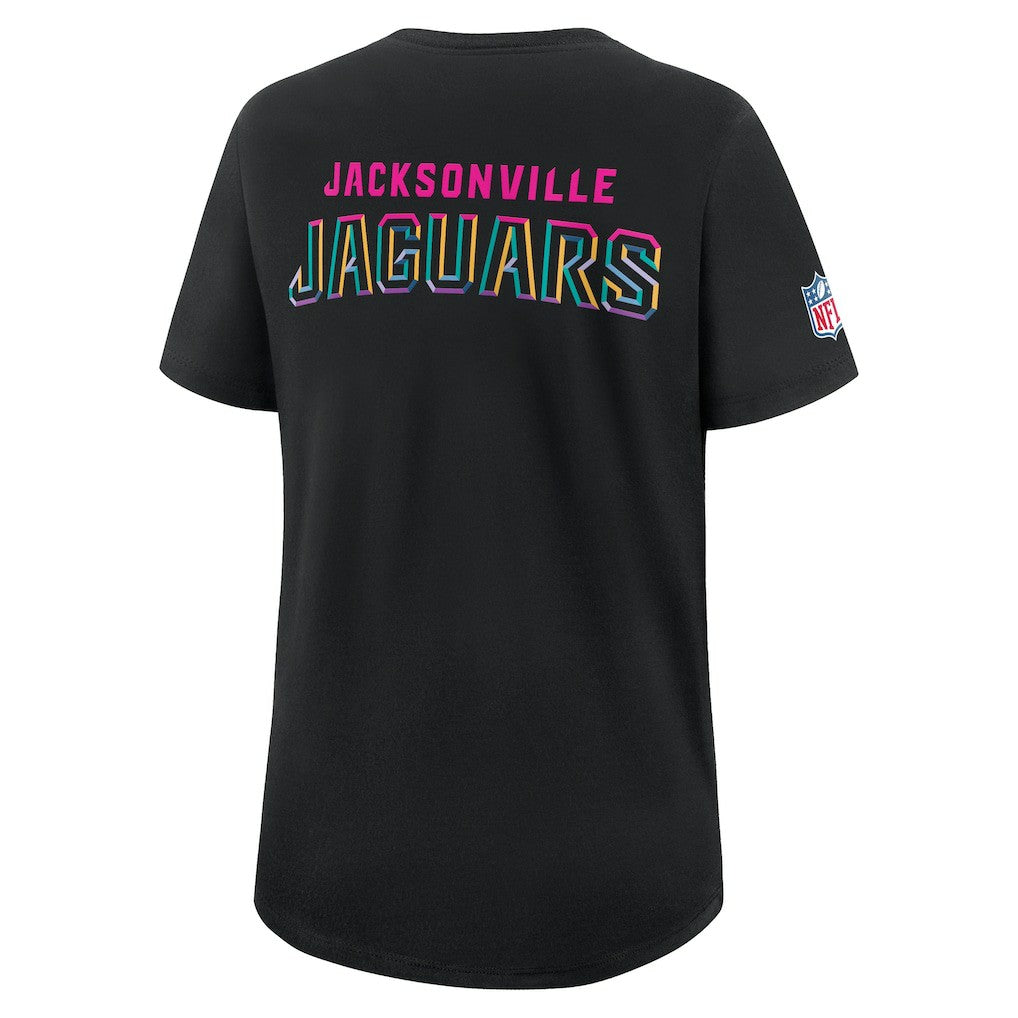 Jacksonville Jaguars Women's 2025 NFL Crucial Catch Tri-Blend Dri-FIT T-Shirt Black