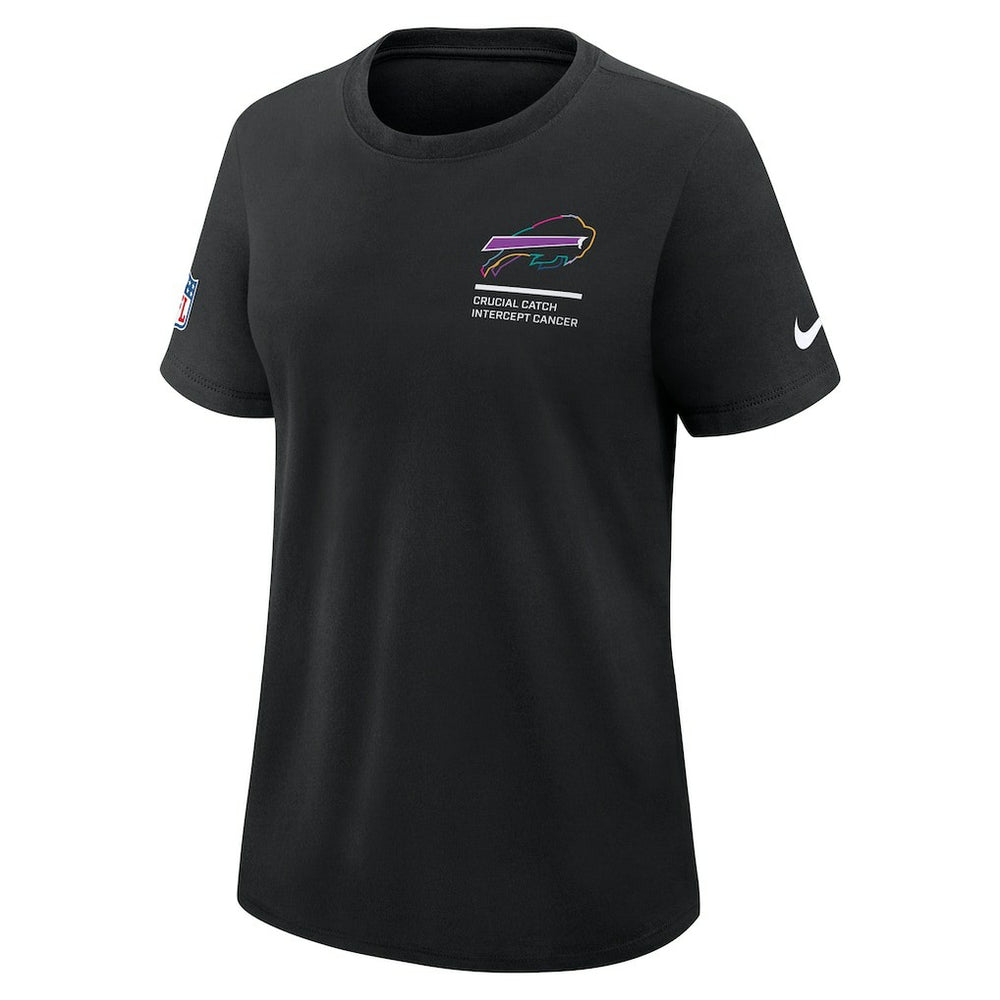 Buffalo Bills Women's 2025 NFL Crucial Catch Tri-Blend Dri-FIT T-Shirt Black