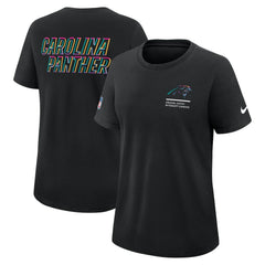 Carolina Panthers Women's 2025 NFL Crucial Catch Tri-Blend Dri-FIT T-Shirt Black