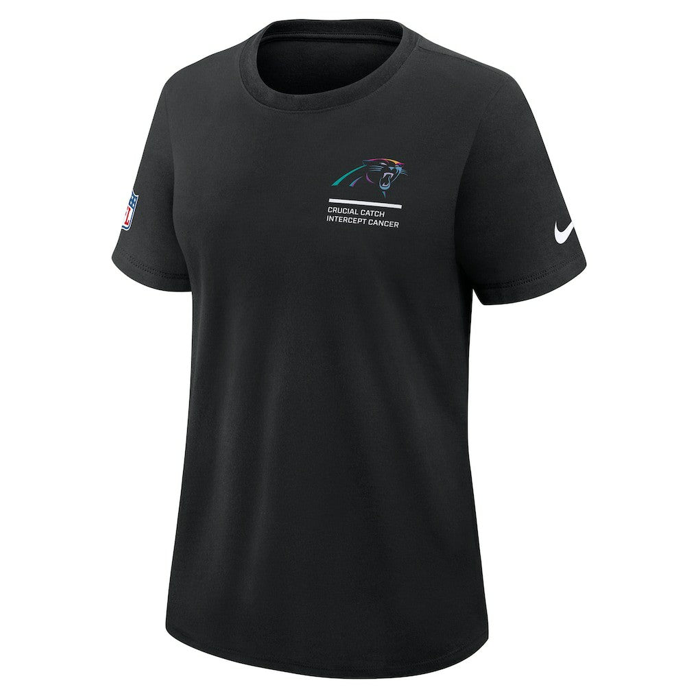 Carolina Panthers Women's 2025 NFL Crucial Catch Tri-Blend Dri-FIT T-Shirt Black