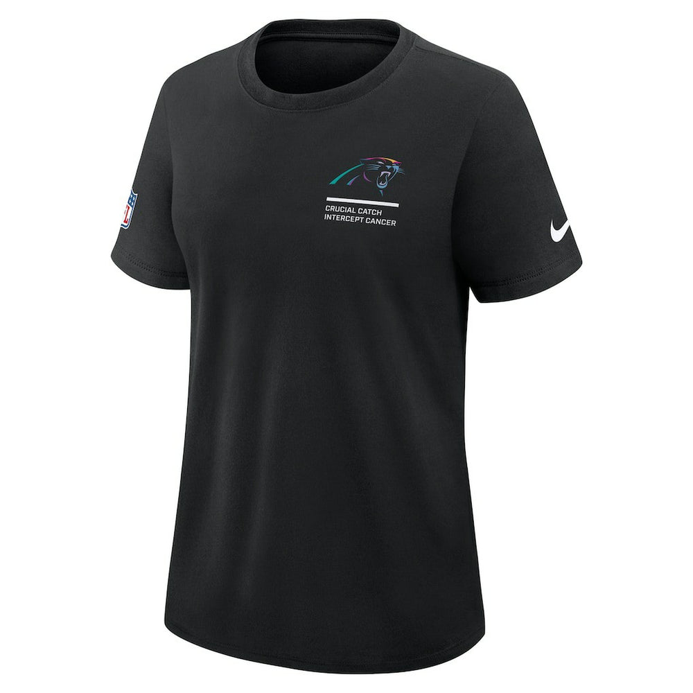 Carolina Panthers Women's 2025 NFL Crucial Catch Tri-Blend Dri-FIT T-Shirt Black
