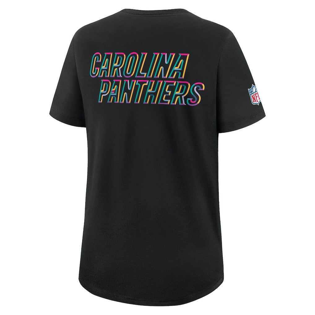 Carolina Panthers Women's 2025 NFL Crucial Catch Tri-Blend Dri-FIT T-Shirt Black