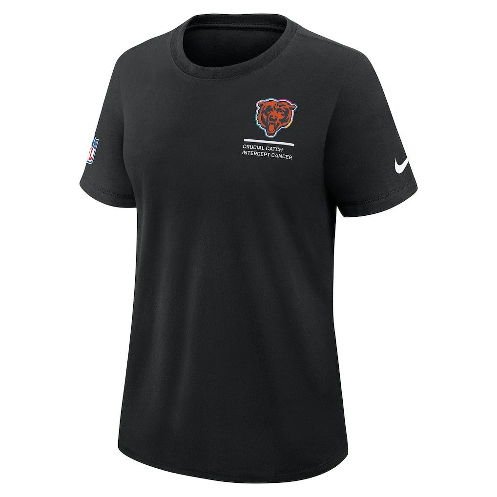 Chicago Bears Women's 2025 NFL Crucial Catch Tri-Blend Dri-FIT T-Shirt Black