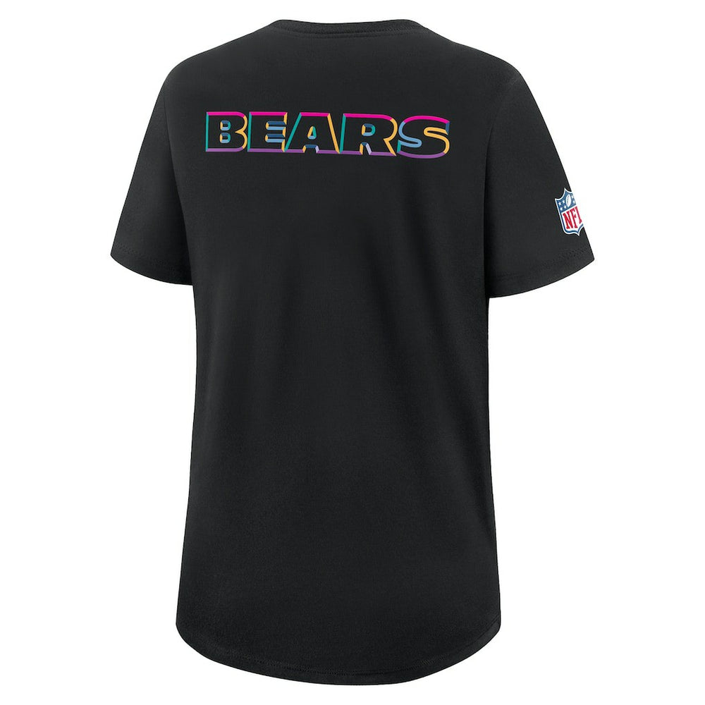 Chicago Bears Women's 2025 NFL Crucial Catch Tri-Blend Dri-FIT T-Shirt Black