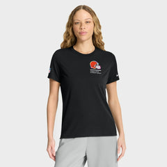 Cleveland Browns Women's 2025 NFL Crucial Catch Tri-Blend Dri-FIT T-Shirt Black