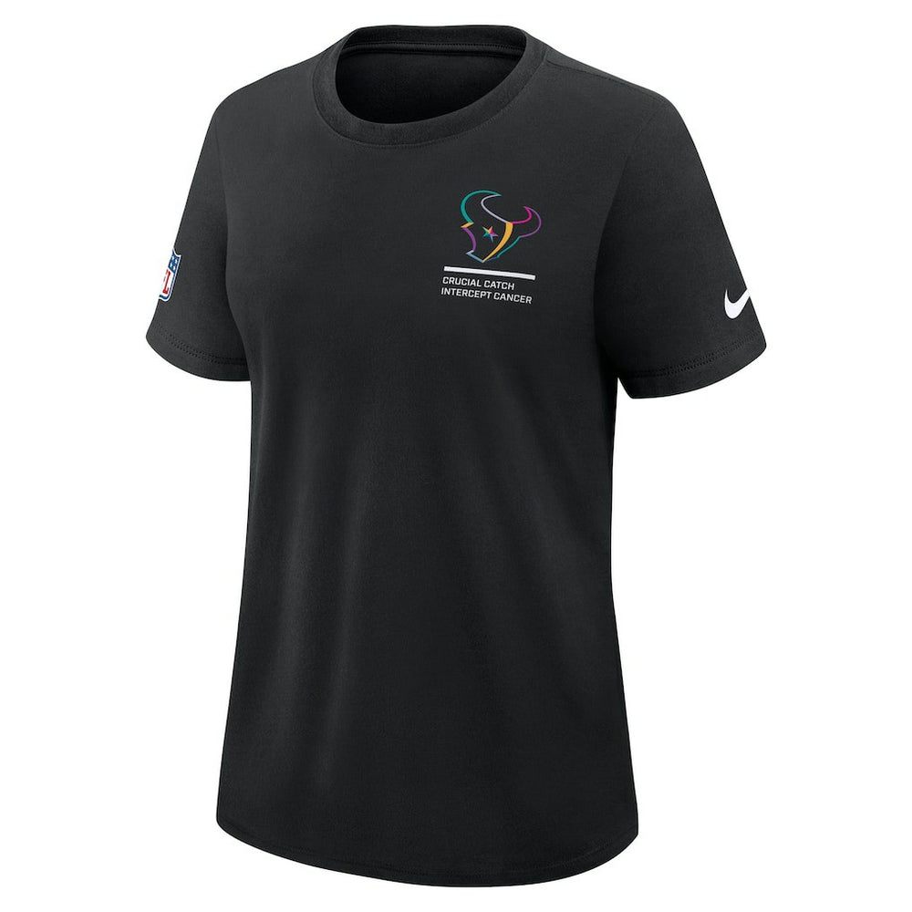 Houston Texans Women's 2025 NFL Crucial Catch Tri-Blend Dri-FIT T-Shirt Black