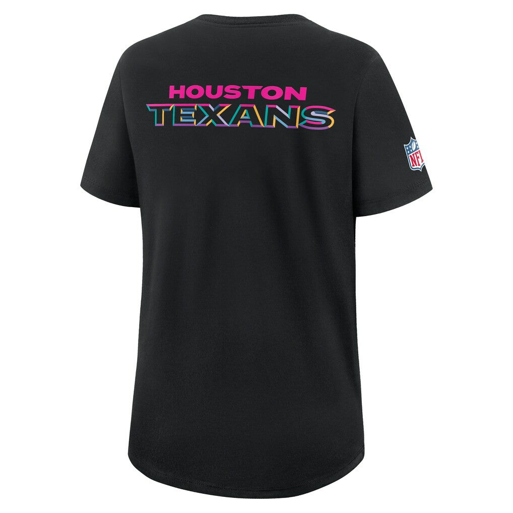 Houston Texans Women's 2025 NFL Crucial Catch Tri-Blend Dri-FIT T-Shirt Black